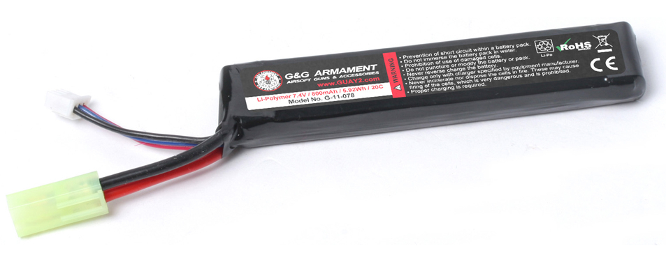 G&G 7.4v Li-Po Battery